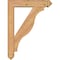 Ekena Millwork Funston Arts and Crafts Smooth Bracket w/ Offset Brace, Western Red Cedar, 5 1/2"W x 24"D x 32"H BKT0604X24X32FST03SWR - alternate 2